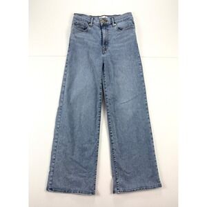 FRAME Le Slim Palazzo Jeans Womens 27 Light Wash Adagio Wide Leg Blue #3213